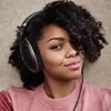 Sennheiser HD 505 open-back headphones in Copper, worn at home