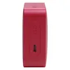 JBL Go Essential 2 portable Bluetooth speaker in Red, side view with the USB-C port