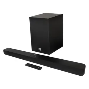 JBL Cinema SB180 2.1 soundbar with wireless subwoofer in Black, soundbar, subwoofer and remote