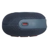 JBL Clip 5 portable Bluetooth speaker in Blue, bottom with USB-C port