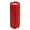 JBL Flip 7 portable Bluetooth speaker in Red, back view with PushLock mount and USB-C port