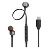 JBL Tune 310C USB-C earphones in Black, earbuds with the remote and USB-C plug