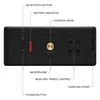 Marshall Middleton II portable Bluetooth speaker in Black and Brass, top panel with the power button, Bluetooth button, control knob, microphone and bass and treble controls