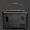 Marshall Kilburn II portable Bluetooth speaker in Black and Brass, back view with the AUX input and power jack