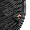 Sennheiser HD 660S2 open-back audiophile headphones in Black, close-up of the ear cup grille and bronze logo