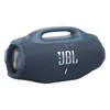 JBL Boombox 4 portable Bluetooth speaker in Blue, angled front view