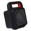 boAt Party Pal 23 Bluetooth party speaker in Black, angled side view with the carry handle