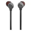 JBL Tune 310C USB-C earphones in Black, front view of the earbuds