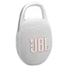 JBL Clip 5 portable Bluetooth speaker in White, front view