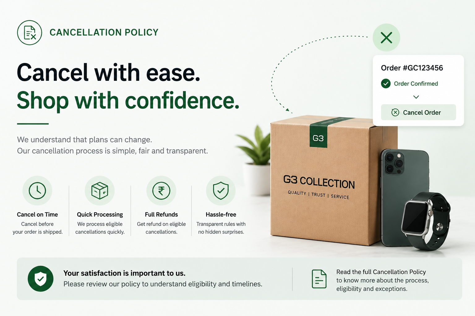 Cancellation policy