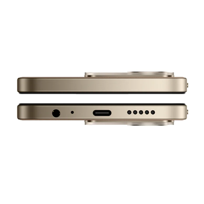 Redmi 17C 5G in Coffee Brew, top and bottom edges