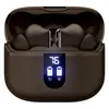 boAt Airdopes 181 Pro true wireless earbuds in Mocha Elegance, earbuds in the open charging case with the digital battery display