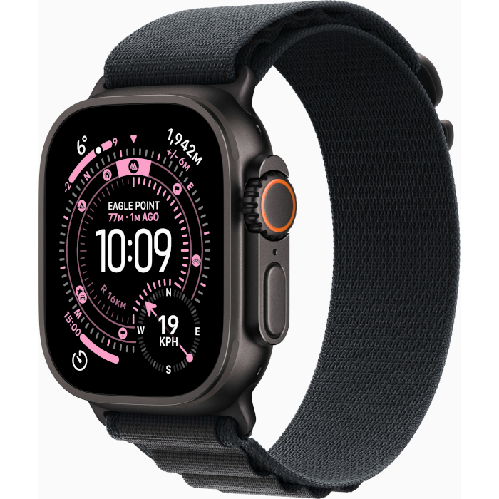 Watch Ultra 3 GPS + Cellular 49mm Black Titanium Case with Black Alpine Loop - Medium