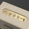 Marshall Acton III Bluetooth home speaker in Cream, top panel with the brass controls