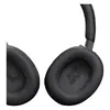 JBL Live 770NC wireless over-ear noise cancelling headphones in Black, inside view of both ear cushions