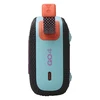 JBL Go 4 portable Bluetooth speaker in Black and Orange, side view with USB-C charging port