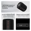 boAt Stone 352 portable Bluetooth speaker in Raging Black, cylindrical design, controls, and TF card and AUX ports