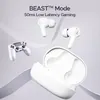 boAt Airdopes 71 true wireless earbuds in Frost White, open case, BEAST Mode with 50 ms low latency