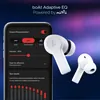 boAt Nirvana Lucid true wireless earbuds in Zinc White, boAt Adaptive EQ by Mimi in the boAt Hearables app