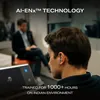 boAt Airdopes Prime 701 ANC true wireless earbuds in Obsidian Grey, AI-ENx call microphones, worn at work