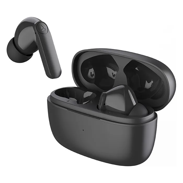 boAt Airdopes 138 Pro true wireless earbuds in Active Black, earbuds with the open charging case