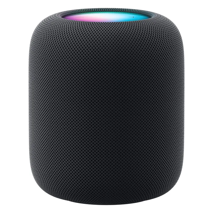 Apple HomePod (2nd Generation) smart speaker in Midnight, front view