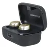 Sennheiser Momentum True Wireless 4 noise cancelling earbuds in Gold, earbuds in the open charging case