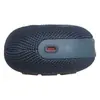 JBL Clip 5 portable Bluetooth speaker in Blue, bottom with USB-C port