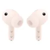 Samsung Galaxy Buds 4 Pro noise cancelling earbuds in Pink Gold, inner side of both earbuds with the ear tips