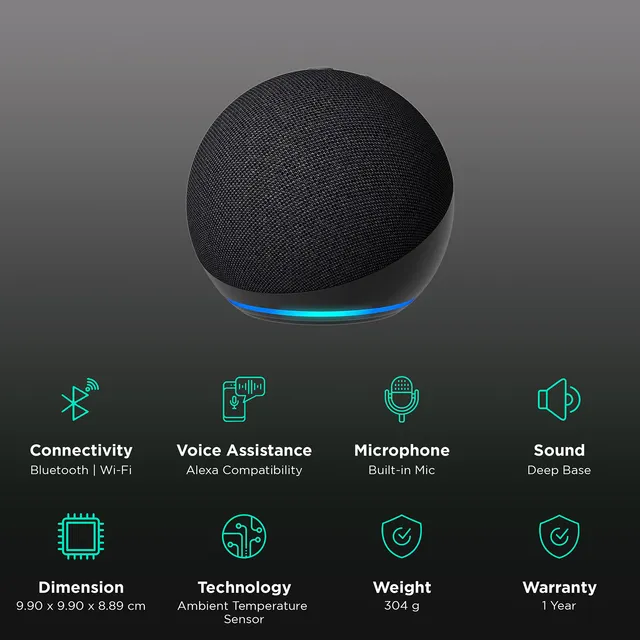 Amazon-Echo-Dot-5th-Gen-Black