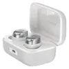 Sennheiser Momentum True Wireless 4 noise cancelling earbuds in White Silver, earbuds in the open charging case