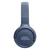 JBL Tune 520BT wireless on-ear headphones in Blue, left ear cup side view