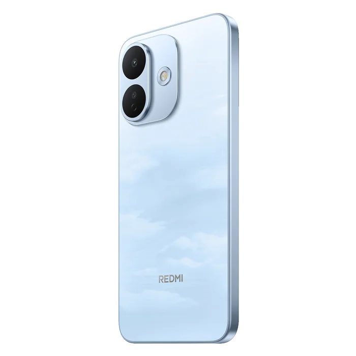 Redmi Note 17 Pro 5G in Cloud Blue, back at an angle