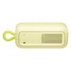 Bose SoundLink Plus portable Bluetooth speaker in Citrus Yellow, back view with the USB-C port