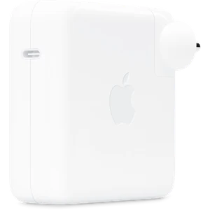 Apple 96W USB-C Power Adapter, side view with the USB-C port