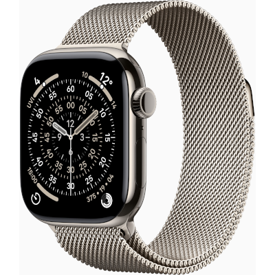 Watch-Series-11-GPS + Cellular-42mm-Natural-Titanium-Case-with-Natural-Milanese-Loop
