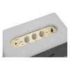 Marshall Acton II Bluetooth home speaker in White, close-up of the volume, bass and treble knobs