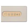 Marshall Stanmore IV Bluetooth home speaker in Cream, top panel with brass knobs, M-button and power switch