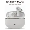 boAt Nirvana Ion true wireless earbuds in Ivory White, BEAST Mode with 60 ms low latency, earbuds in the charging case