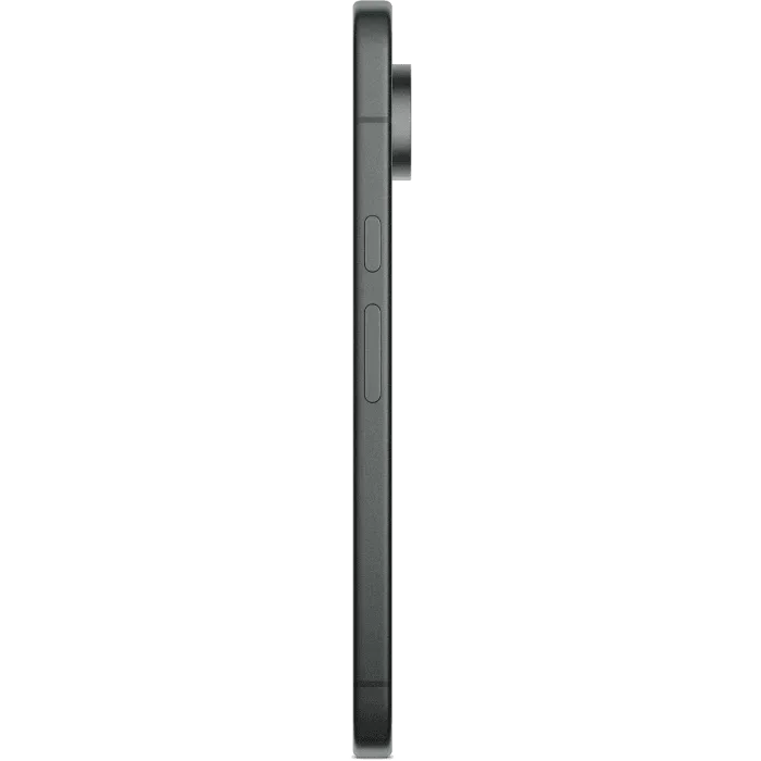 Google Pixel 11 Pro XL in Obsidian, side view showing the power and volume keys