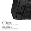boAt Stone 650R portable Bluetooth speaker in Black, AUX, microSD and Micro USB ports under the rubber flap, 7 hours from 1800 mAh
