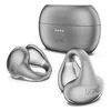 boAt Airdopes Loop open ear true wireless earbuds in Cool Grey, clip-on earbuds and charging case