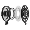 Sennheiser HD 800 S open-back audiophile headphones in Black, exploded view of the ring radiator driver and ear cup