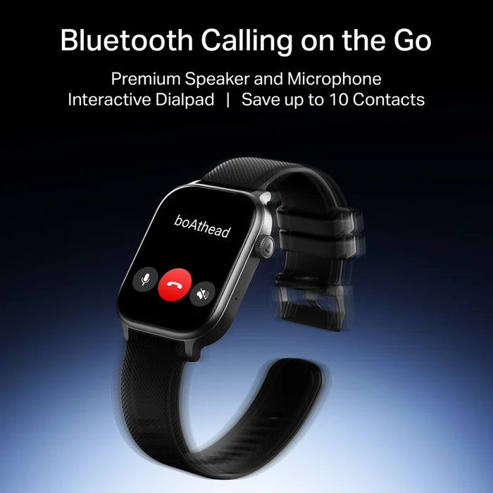 boAt Storm Infinity Plus in Active Black, Bluetooth calling feature graphic