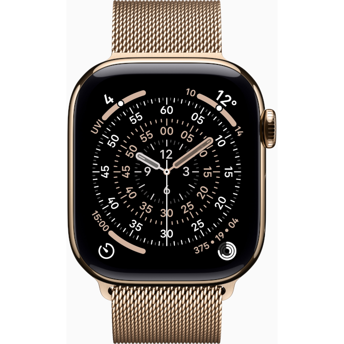 Watch-Series-11-GPS+Cellular-46mm-Gold-Titanium-Case-with-Gold-Milanese-Loop-S/M