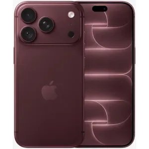 Apple iPhone 18 Pro in Burgundy, back with the triple camera plateau next to the front with the Dynamic Island