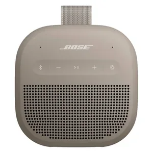 Bose SoundLink Micro (2nd Gen) portable Bluetooth speaker in Sandstone, front view