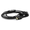 Marshall Mode USB-C wired earphones in Black, coiled cable with the remote and USB-C plug