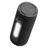 JBL Grip portable Bluetooth speaker in Black, ambient light switched on