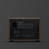 Marshall Woburn III Bluetooth home speaker in Brown, back view with HDMI and RCA inputs